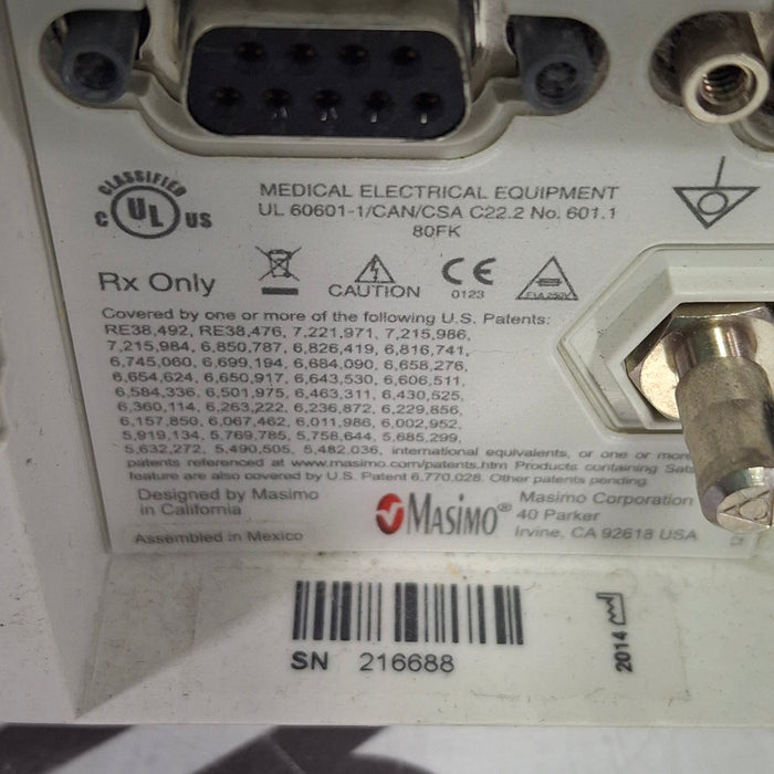 Masimo Masimo Radical 7 Pulse Oximeter w/ Base Patient Monitors reLink Medical