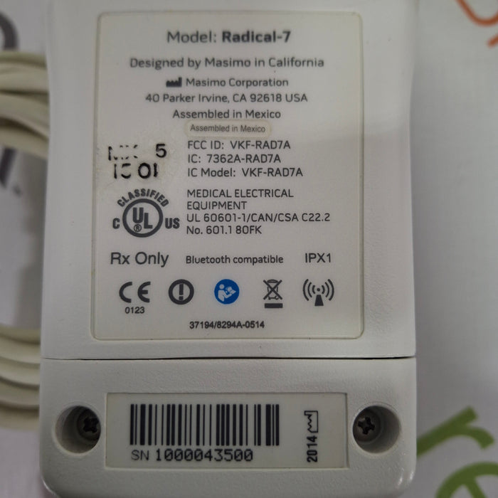 Masimo Masimo Radical 7 Pulse Oximeter w/ Base Patient Monitors reLink Medical