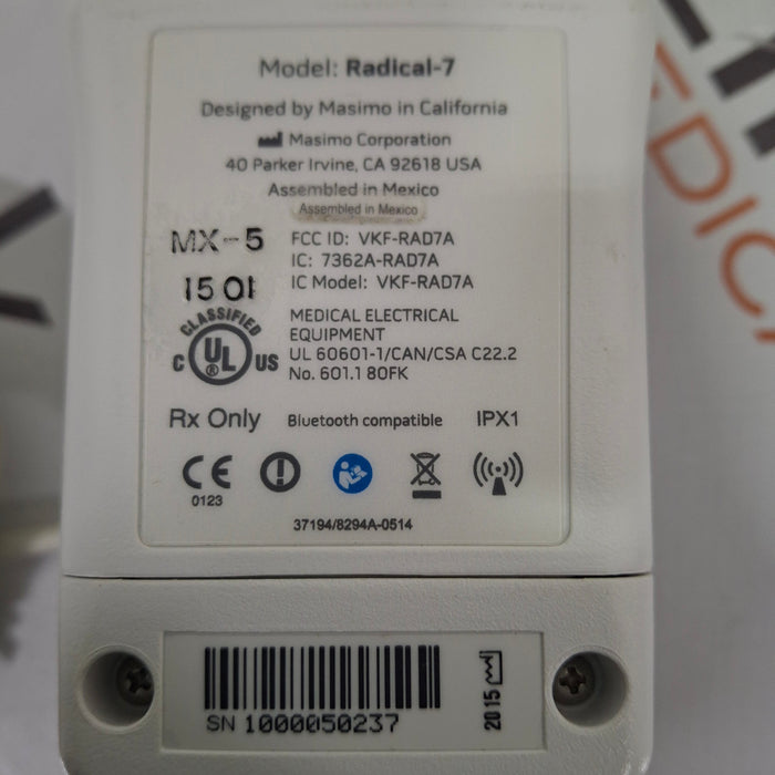Masimo Masimo Radical 7 Pulse Oximeter w/ Base Patient Monitors reLink Medical