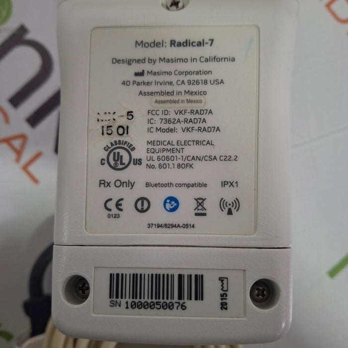 Masimo Masimo Radical 7 Pulse Oximeter w/ Base Patient Monitors reLink Medical