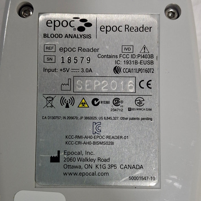 Epocal, Inc Epoc Reader Base