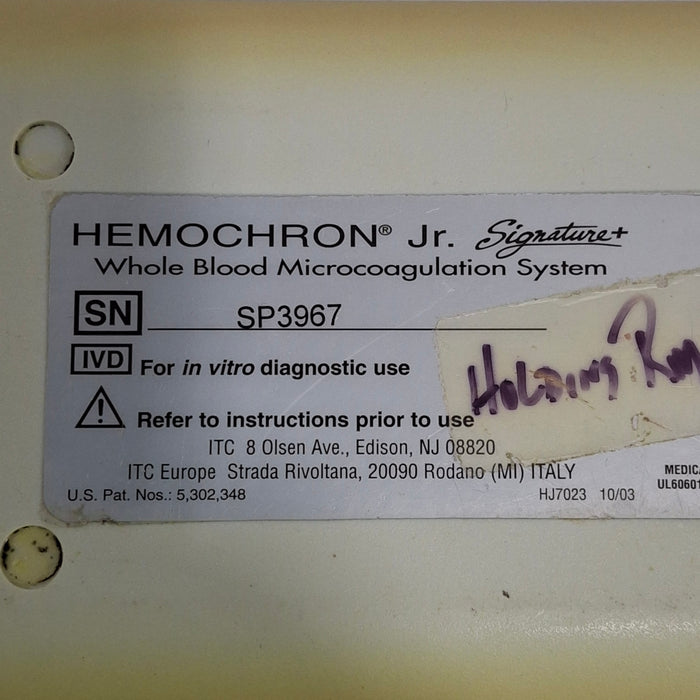 ITC / International Technidyne Corp ITC / International Technidyne Corp Hemochron Jr. Signature+ Microcoagulation Sy Clinical Lab reLink Medical