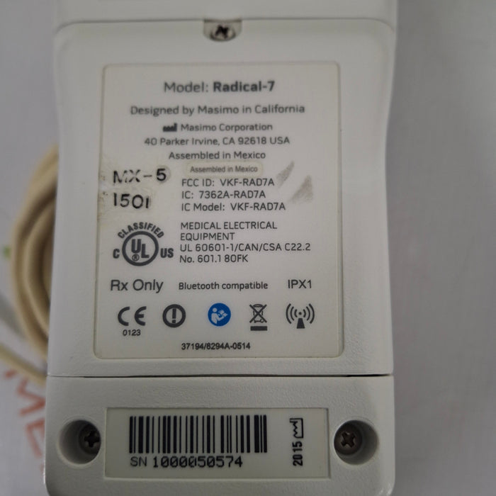 Masimo Masimo Radical 7 Pulse Oximeter w/ Base Patient Monitors reLink Medical