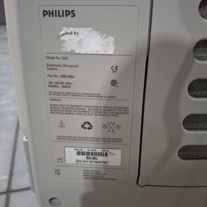 Philips IU22 Ultrasound