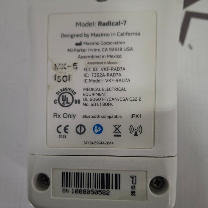 Masimo Masimo Radical 7 Pulse Oximeter w/ Base Patient Monitors reLink Medical