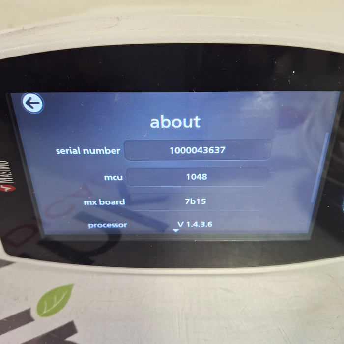 Masimo Masimo Radical 7 Pulse Oximeter w/ Base Patient Monitors reLink Medical