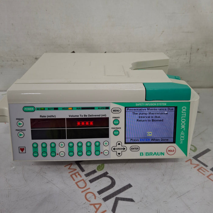 B. Braun B. Braun Outlook 400ES Infusion Pump Infusion Pump reLink Medical