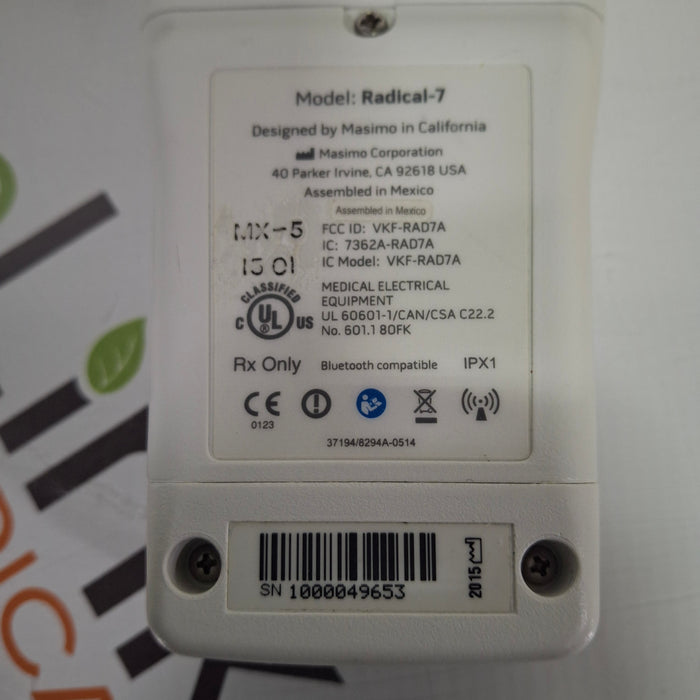 Masimo Masimo Radical 7 Pulse Oximeter w/ Base Patient Monitors reLink Medical