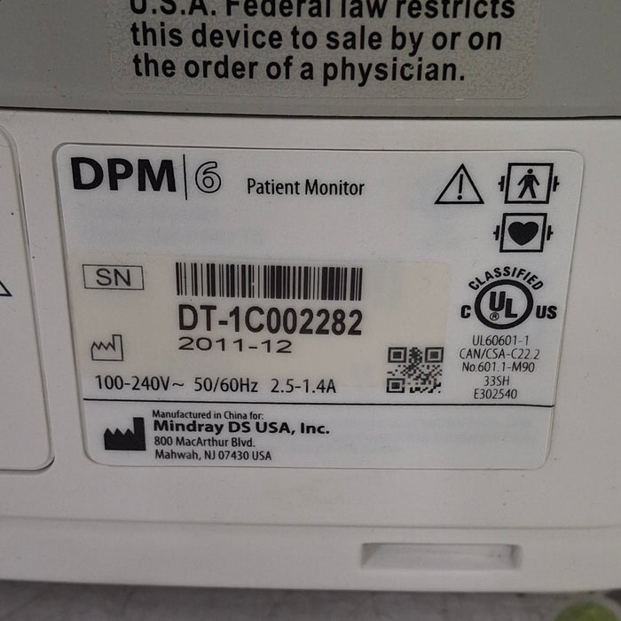 Mindray Mindray DPM6 Patient Monitor Patient Monitors reLink Medical