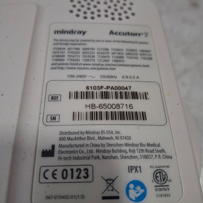 Mindray Mindray Accutorr 7 Vital Signs Monitor Patient Monitors reLink Medical