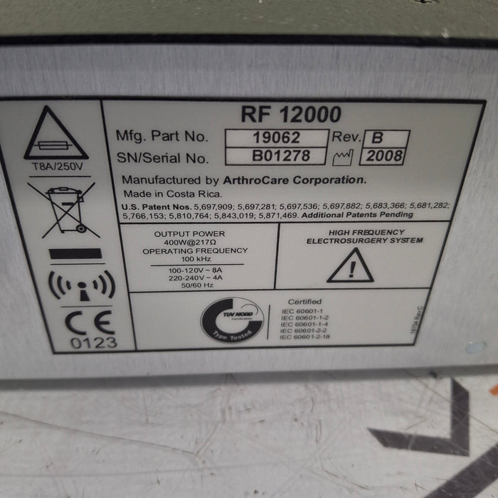 ArthroCare Corporation ArthroCare Corporation Quantum 2 Electrosurgical Unit Electrosurgical Units reLink Medical