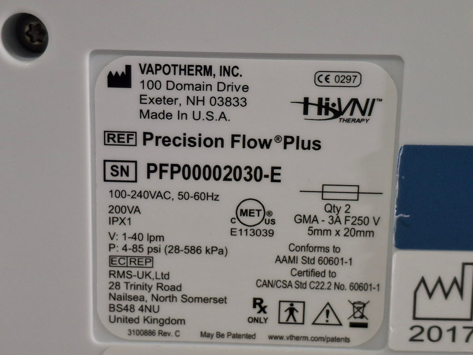 Vapotherm Precision Flow Plus Meter Humidifier