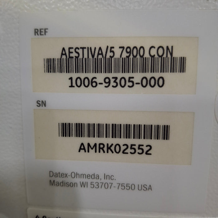 Datex-Ohmeda Aestiva 5 w/7900 Anesthesia System