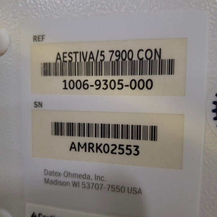 Datex-Ohmeda Aestiva 5 w/7900 Anesthesia System
