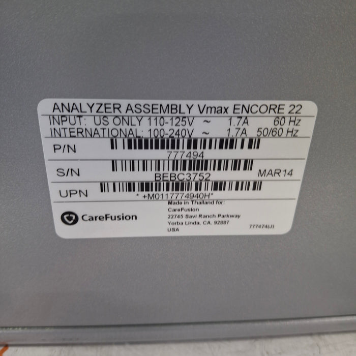 CareFusion 24-777494 Vmax Encore 22 Analyzer Assembly