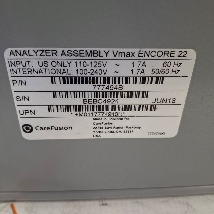 CareFusion CareFusion 24-777494 Vmax Encore 22 Analyzer Assembly Respiratory reLink Medical