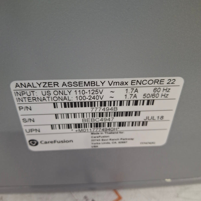 CareFusion CareFusion 24-777494 Vmax Encore 22 Analyzer Assembly Respiratory reLink Medical