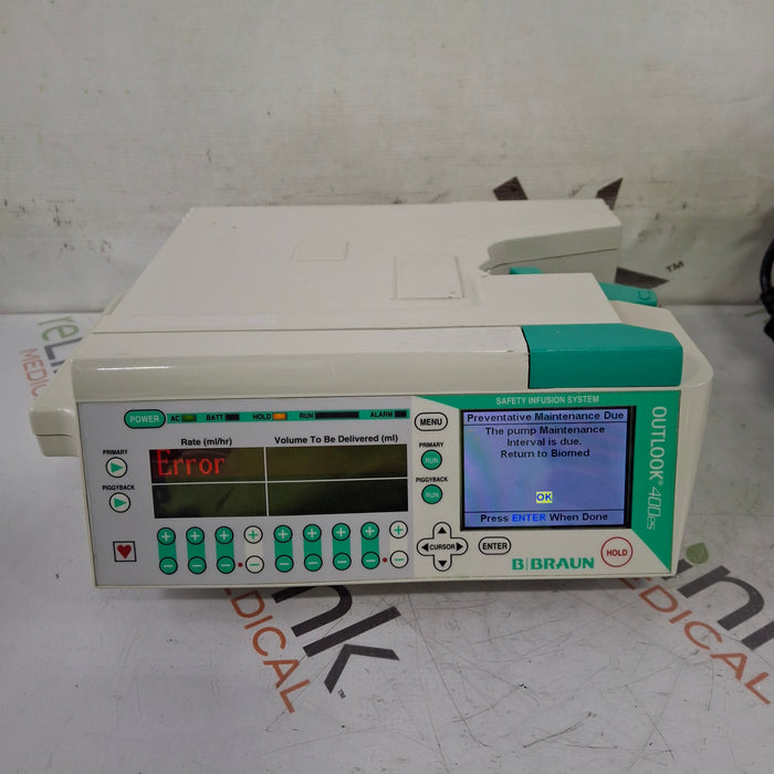 B. Braun B. Braun Outlook 400ES Infusion Pump Infusion Pump reLink Medical