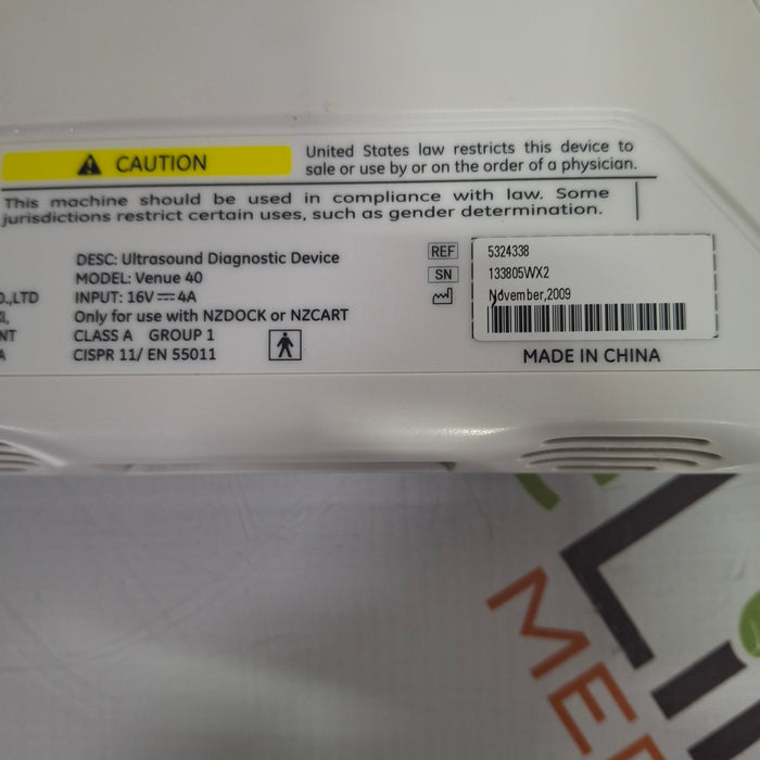 GE Healthcare Venue 40 Ultrasound