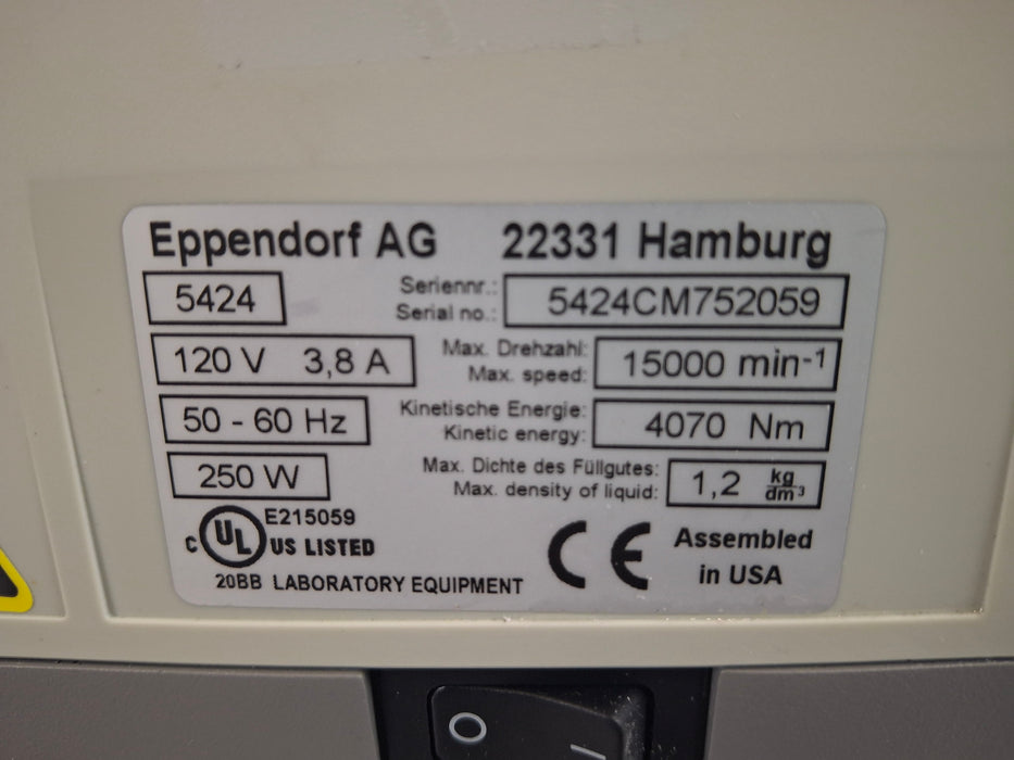 Eppendorf Eppendorf 5424 Centrifuge Centrifuges reLink Online