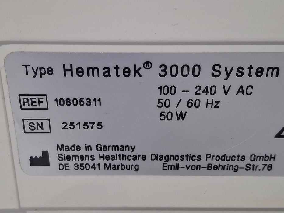 Siemens Siemens Hematek 3000 Slide Stainer Histology and Pathology reLink Medical