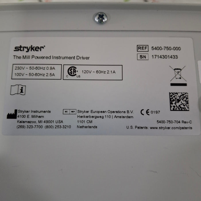 Stryker The Mill Powered Instrument Driver
