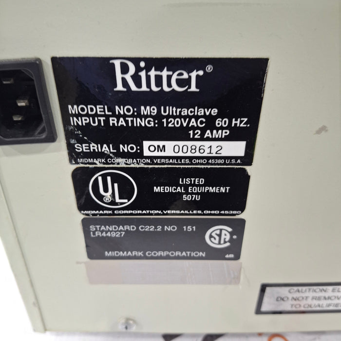 Ritter Ritter M9-001 UltraClave Autoclave Sterilizer Sterilizers & Autoclaves reLink Medical