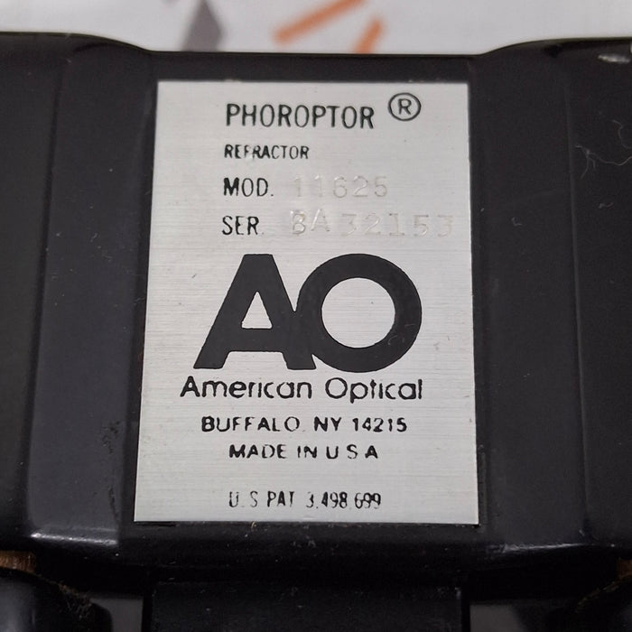 American Optical American Optical 11625 Utramatic Photoptor Refractor Ophthalmology reLink Medical
