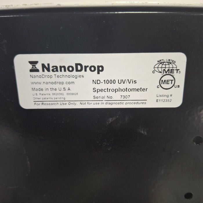 Thermo Scientific Thermo Scientific NanoDrop 1000 UV-Vis Spectrophotometer Research Lab reLink Medical