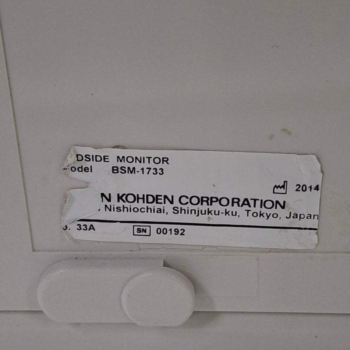 Nihon Kohden BSM-1733 Life Scope PT Transport Patient Monitor