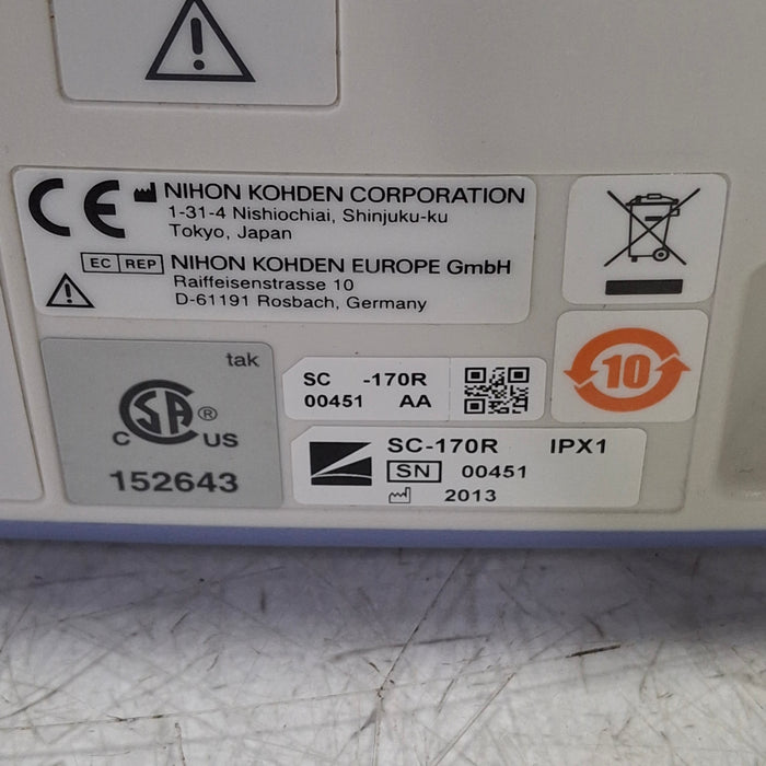 Nihon Kohden BSM-1733 Life Scope PT Transport Patient Monitor