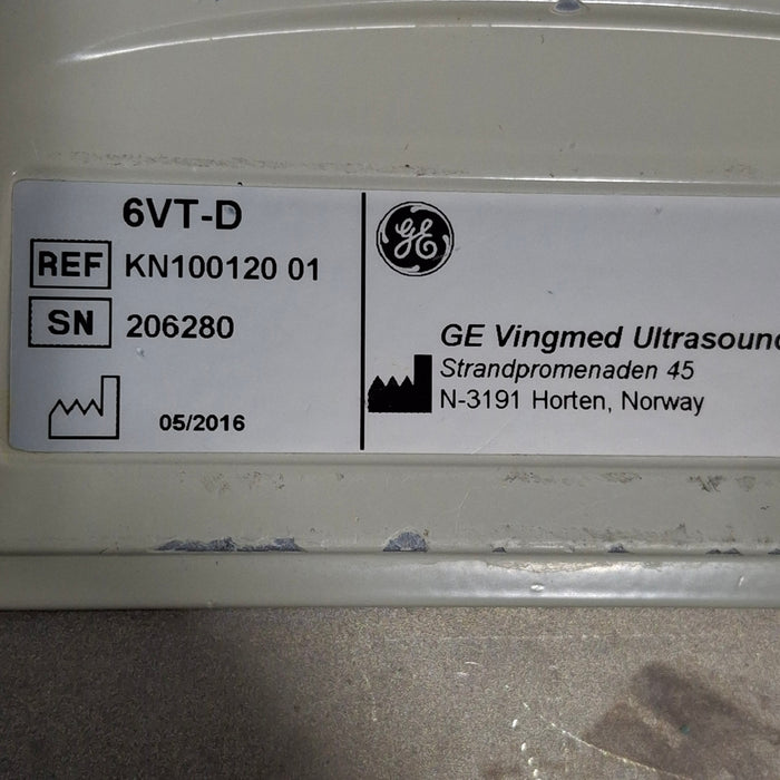 GE Healthcare 6VT-D Cardiac Transesophageal TEE Probe Transducer