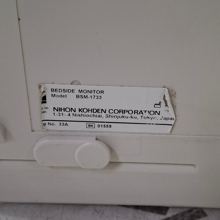 Nihon Kohden Nihon Kohden BSM-1733 Life Scope PT Transport Patient Monitor Patient Monitors reLink Medical