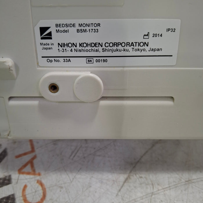 Nihon Kohden Nihon Kohden BSM-1733 Life Scope PT Transport Patient Monitor Patient Monitors reLink Medical