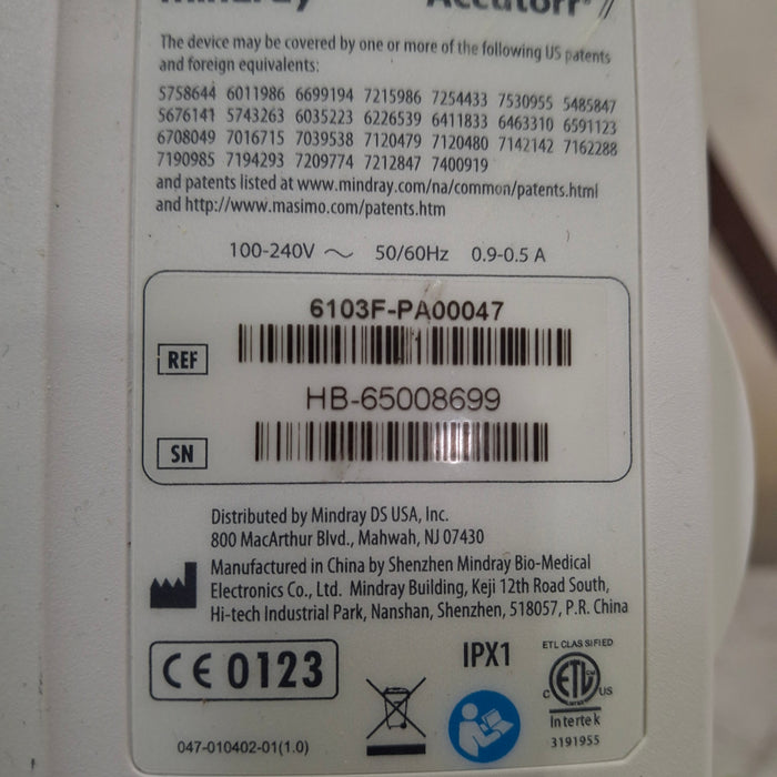 Mindray Mindray Accutorr 7 Vital Signs Monitor Patient Monitors reLink Medical