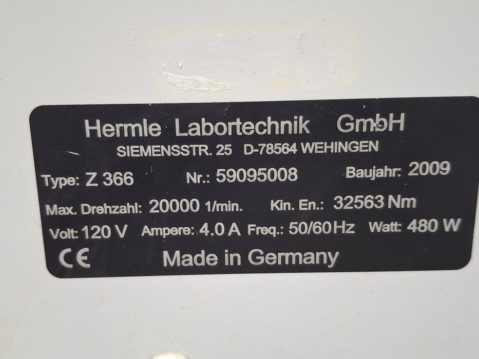 Hermle Z366 Centrifuge