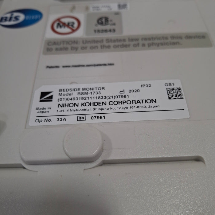 Nihon Kohden Nihon Kohden BSM-1733 Life Scope PT Transport Patient Monitor Patient Monitors reLink Medical