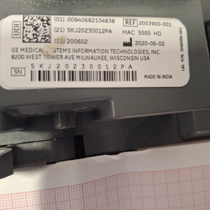 GE Healthcare GE Healthcare MAC 5500 HD ECG with CAM Module Cardiology reLink Medical