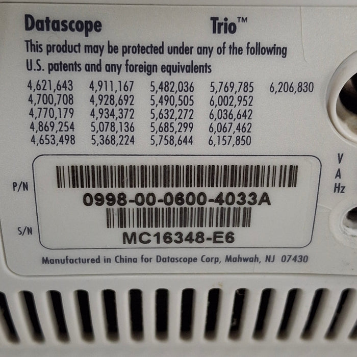 Datascope Trio Patient Monitor