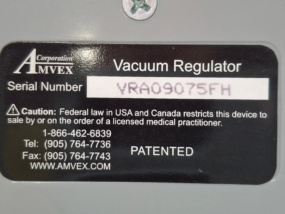 Amvex Amvex Vacuum Regulator Respiratory reLink Medical