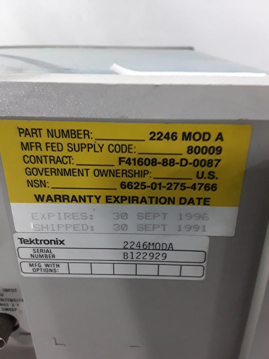 Tektronix Tektronix 2246 Oscilloscope Test Equipment reLink Medical