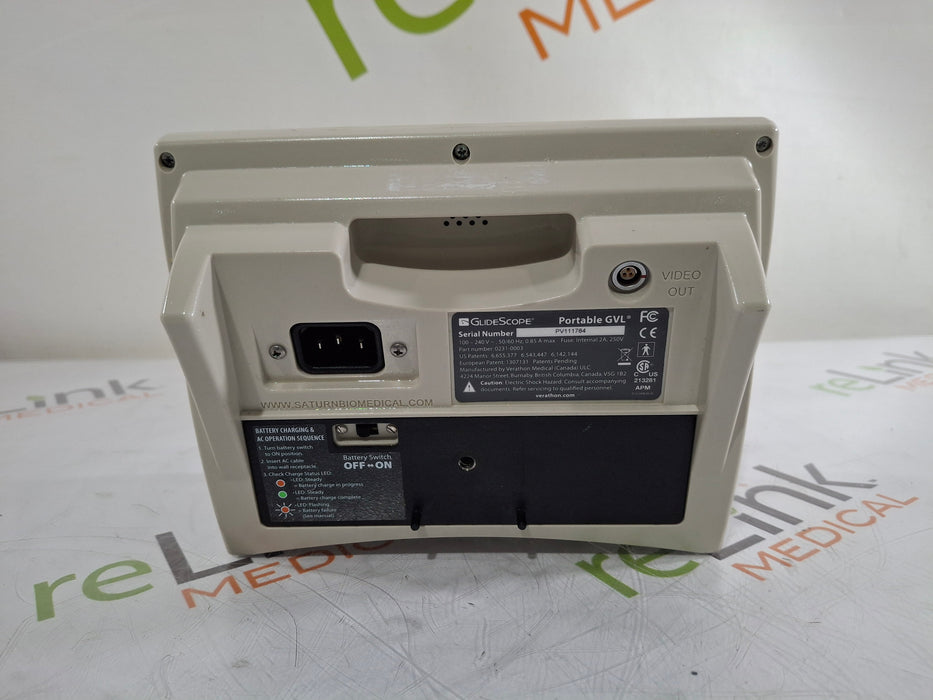 Saturn Biomedical Systems Inc Saturn Biomedical Systems Inc Portable GVL Video Laryngoscope System Surgical Equipment reLink Medical