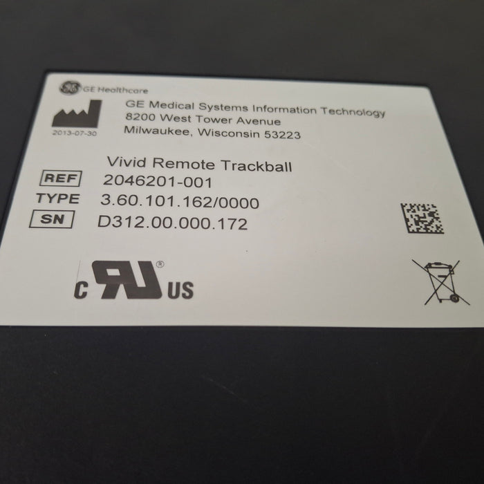 GE Healthcare CardioICE Vivid Remote Trackball