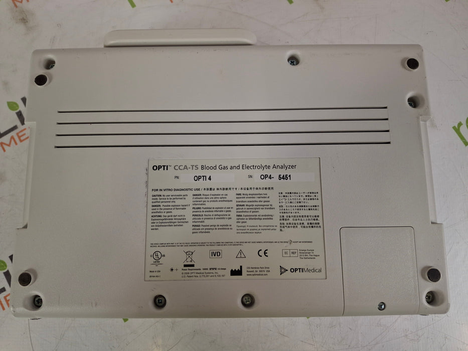 OPTIMedical OPTI4 CCA-TS Blood Gas and Analyzer