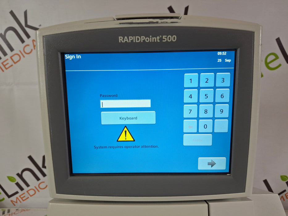 Siemens Rapidpoint 500 Blood Gas Analyzer