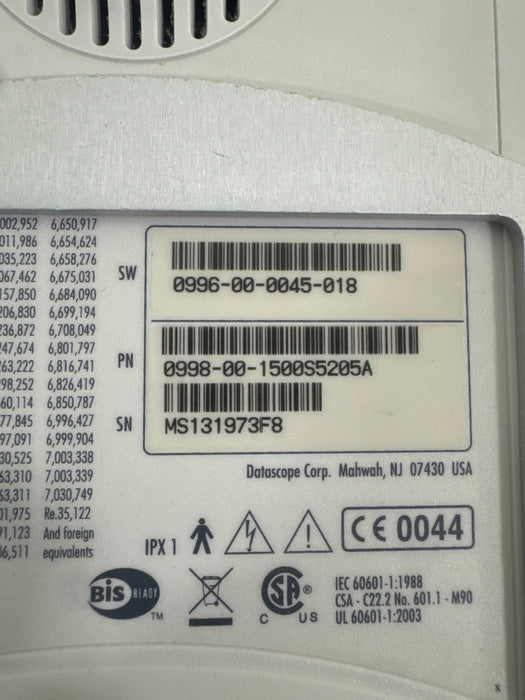 Mindray Datascope Spectrum OR Patient Monitor