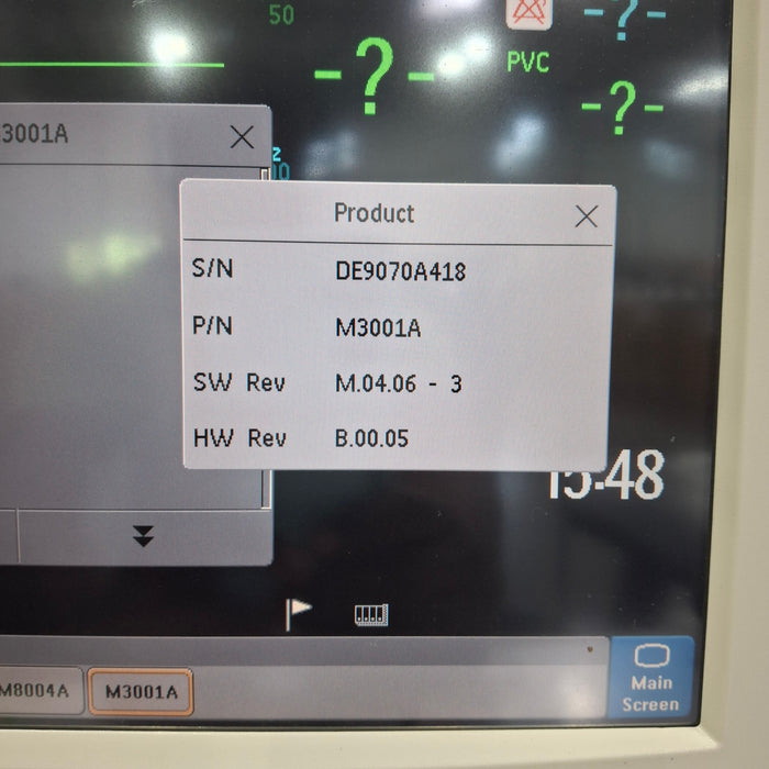 Philips M3001A-A04C06 OxiMax SpO2, NIBP, ECG, Temp, IBP MMS Module