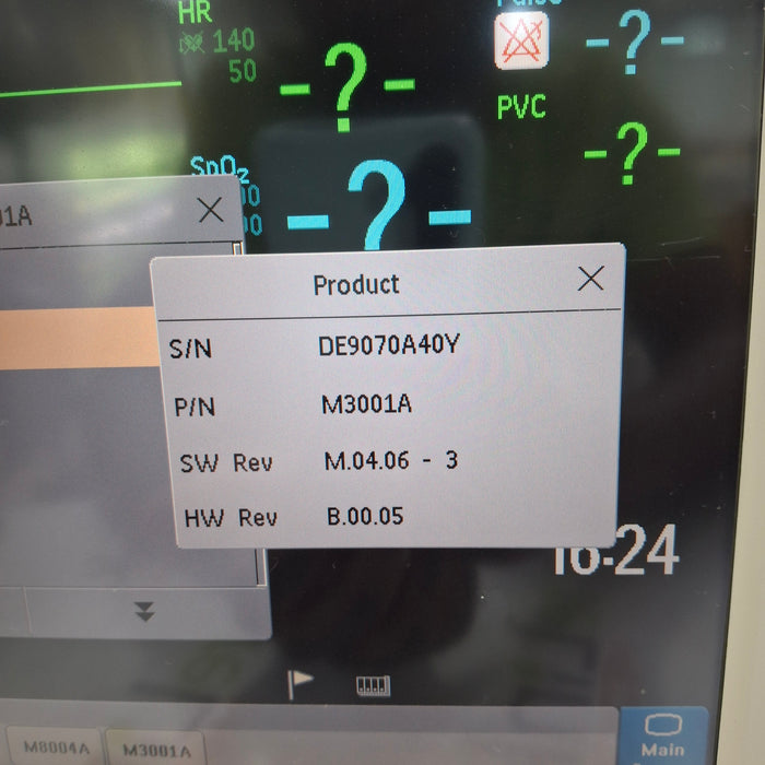 Philips M3001A-A04C06 OxiMax SpO2, NIBP, ECG, Temp, IBP MMS Module