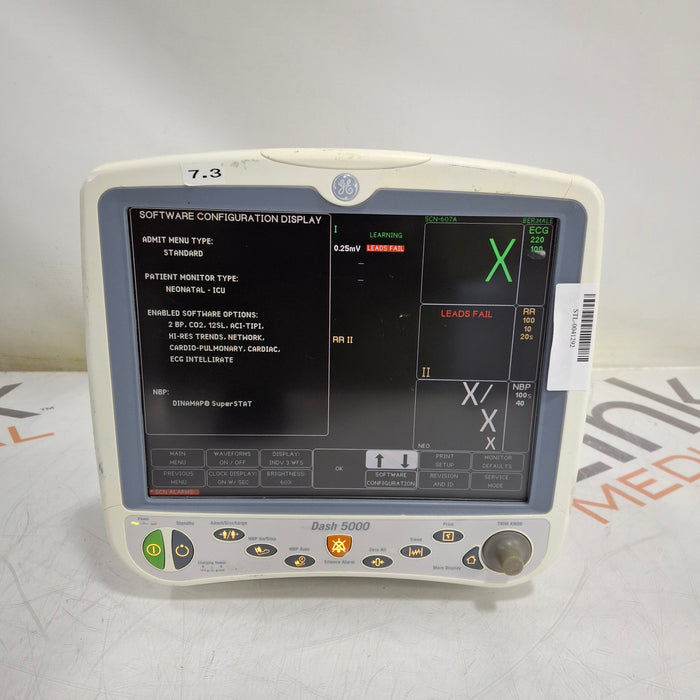 GE Healthcare GE Healthcare Dash 5000 - Masimo SpO2 Patient Monitor Patient Monitors reLink Medical