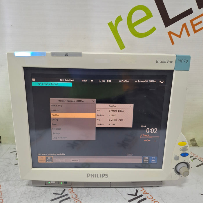 Philips IntelliVue MP70 Patient Monitor